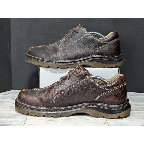 Dr Martens Docs Mens 11 US Brown Leather Split Toe Lace Up Casual Oxford 11232 - Picture 3 of 9